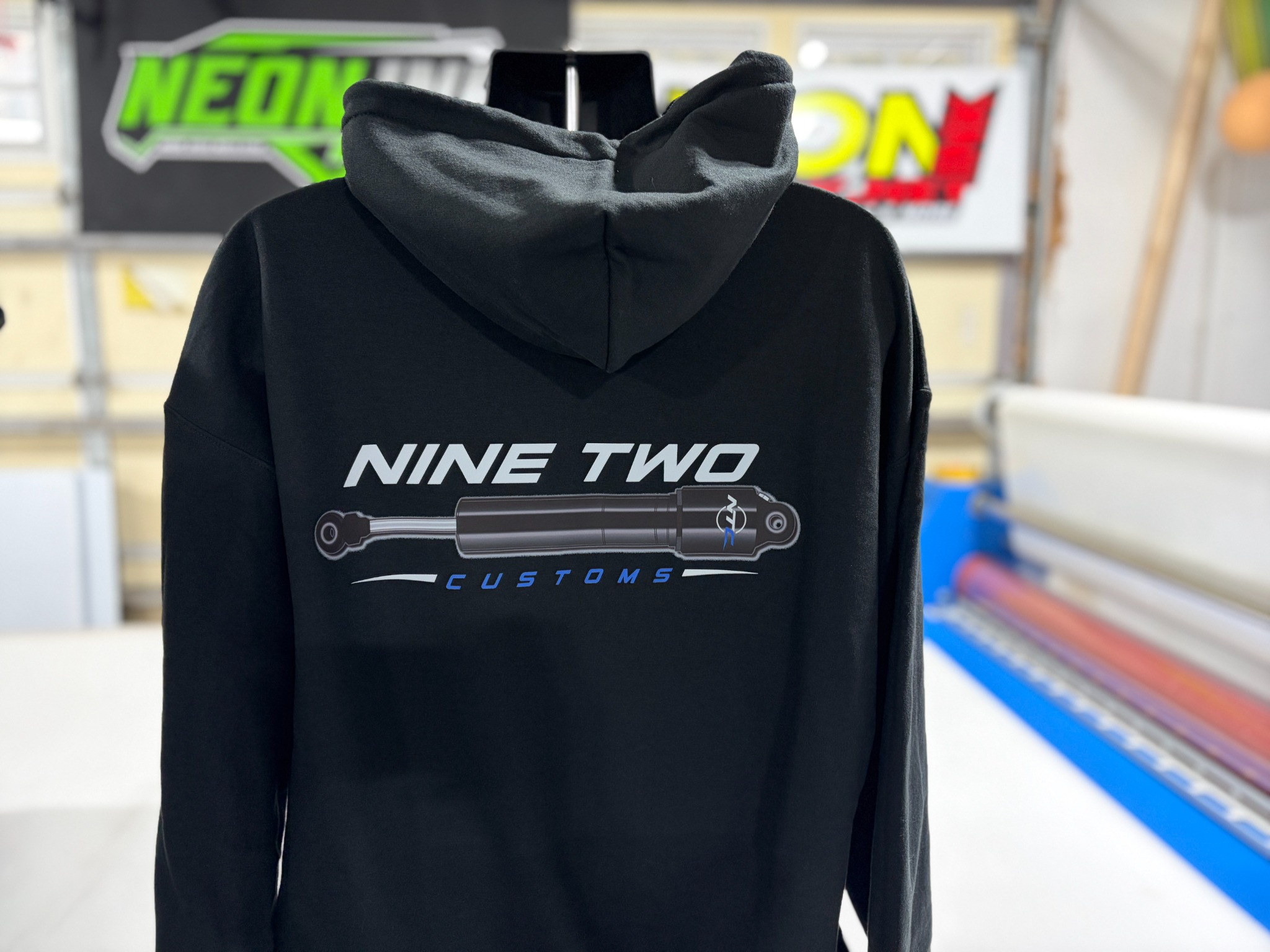 Nine Two Customs custom hoodie back