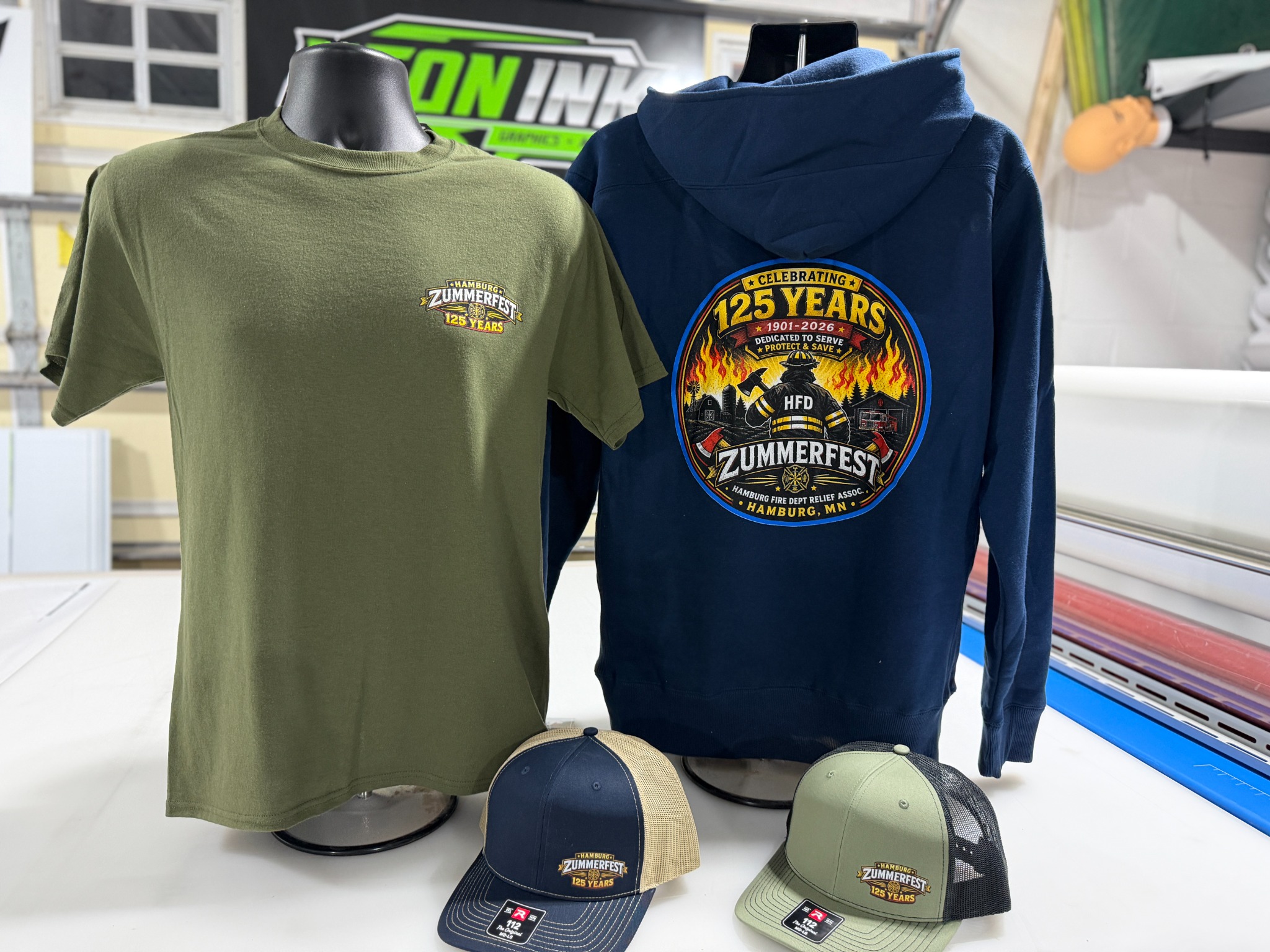 Zummerfest custom shirts hoodies and hats