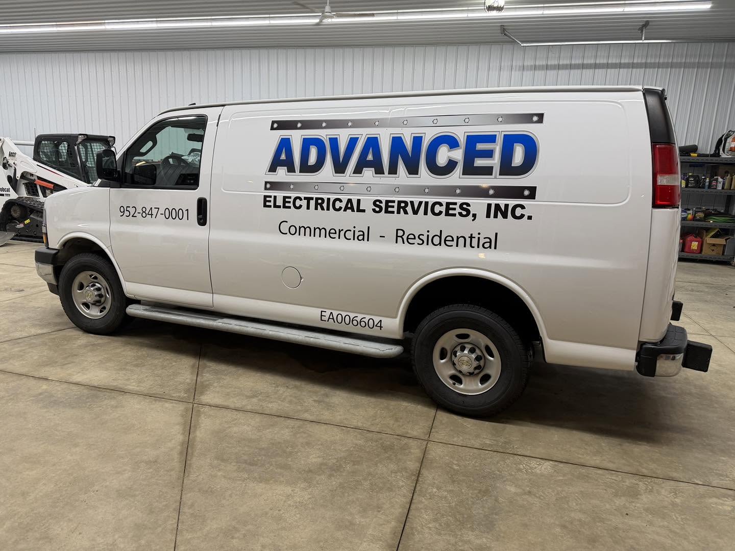 Advanced Electrical Services commercial van graphics by Neon Ink