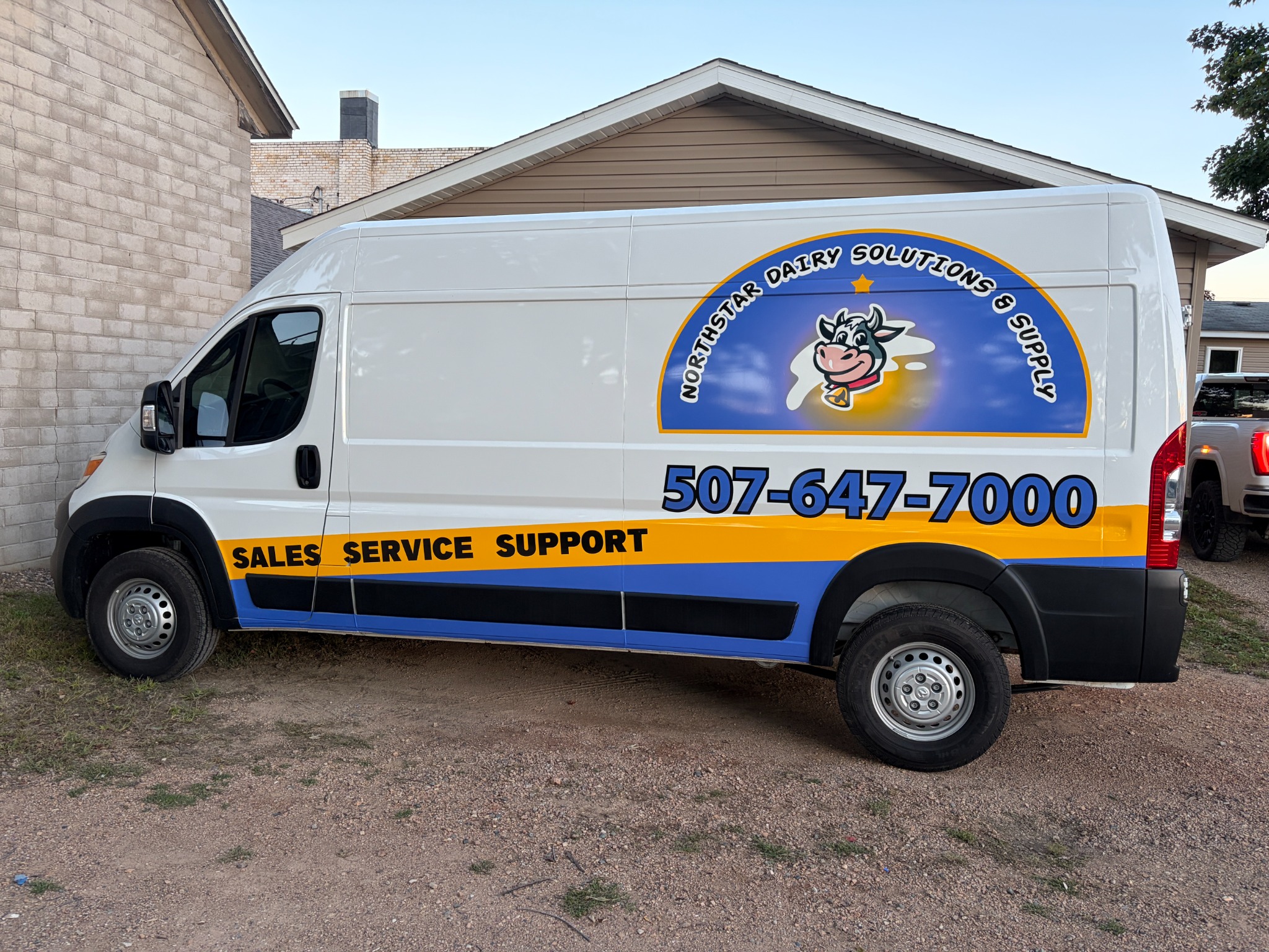 Northstar Dairy Solutions commercial van graphics by Neon Ink